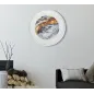 ZEGAR NA ŚCIANĘ MIRROR GREY 60X5 cm